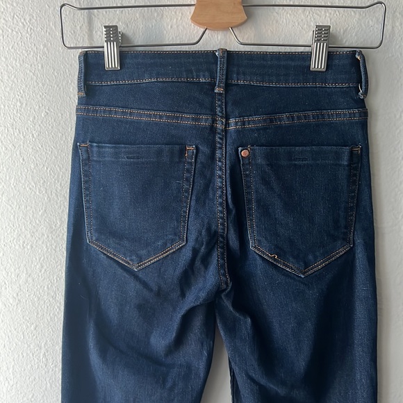 H&M Dark Blue Mid-high Waisted Skinny Jeans, Size 26 - Picture 4 of 5